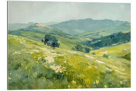 Gallery Print Blaue und grüne Vorgebirge