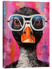 Lærredsbillede Quirky Spectacle Duck