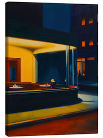 Canvas print Nightlife with E. Hopper