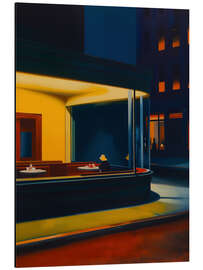 Magnettafel Nachtleben mit E. Hopper