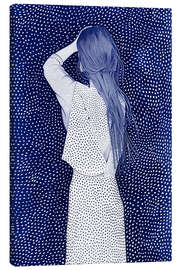Tableau sur toile Polka Dot Blues - Frank Daske