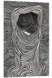 Hartschaumbild Dein Langes Haar