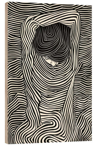 Hout print Your long hair