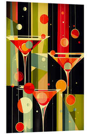 Foam board print Abstract Midcentury Cocktail - Frank Daske