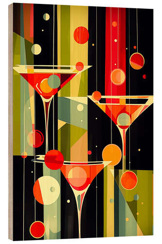 Puutaulu Abstract Midcentury Cocktail