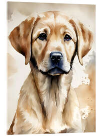 Akryylilasitaulu Small golden retriever