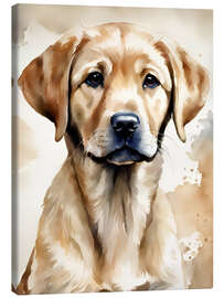 Canvas print Small golden retriever