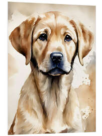 Foam board print Small golden retriever