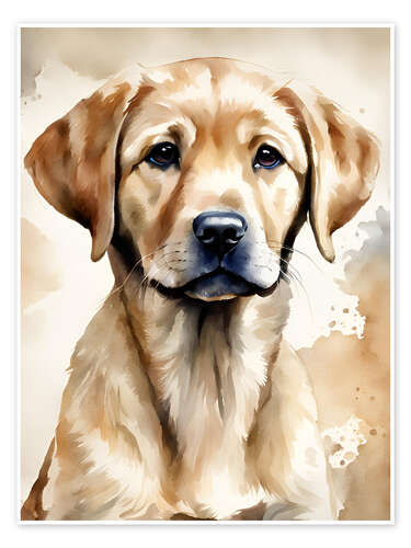 Poster Small golden retriever