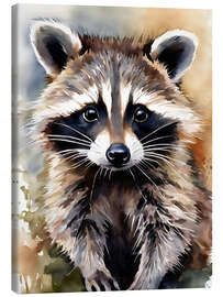 Stampa su tela Little raccoon