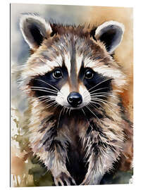 Cuadro de plexi-alu Little raccoon