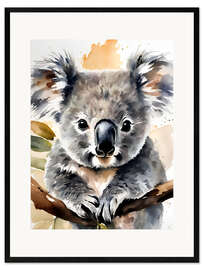 Impression artistique encadrée Small koala bear