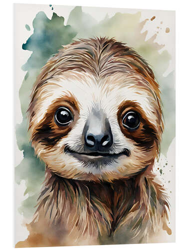 Foam board print Little sloth