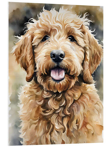 Hartschaumbild Kleiner Golden Doodle