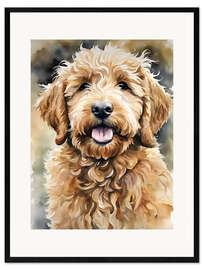 Kehystetty taidepainatus Little Golden Doodle