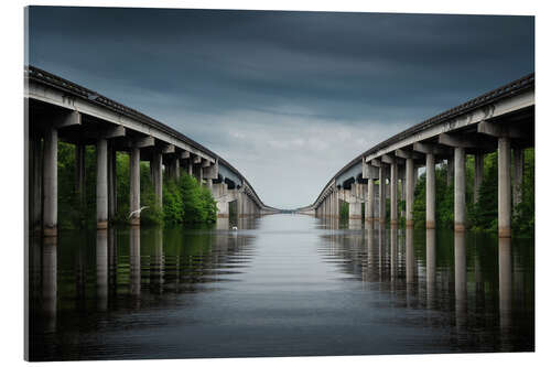 Acrylic print Atchafalaya Basin Bridge, Louisiana, USA