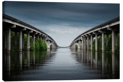 Leinwandbild Atchafalaya Basin Bridge, Louisiana, USA
