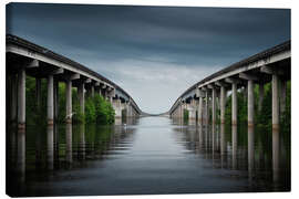 Leinwandbild Atchafalaya Basin Bridge, Louisiana, USA - Martin Podt