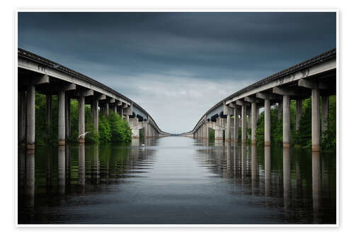 Poster Atchafalaya Basin Bridge, Louisiana, USA