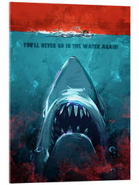 Tableau en verre acrylique Jaws - Nikita Abakumov