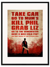 Innrammet kunsttrykk Shaun Of The Dead