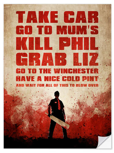 Vinilo para la pared Shaun Of The Dead