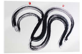 Acrylglasbild Self Portrait with Own Nipple Prints - Ileana Hunter