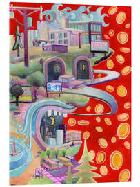 Tableau en verre acrylique CommuterFace - Josh Byer