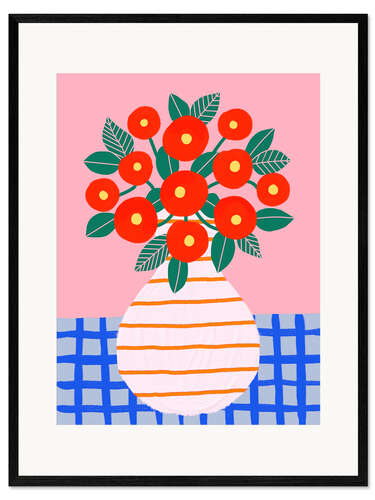 Gerahmter Kunstdruck Sommermohn