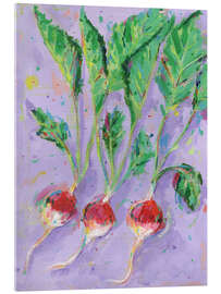 Acrylic print Radishes - Dawn Underwood