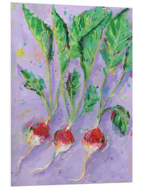 Hartschaumbild Radieschen - Dawn Underwood