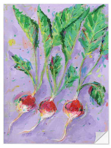 Sticker mural Radishes
