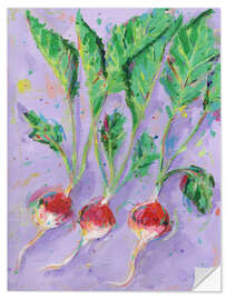 Sticker mural Radishes - Dawn Underwood