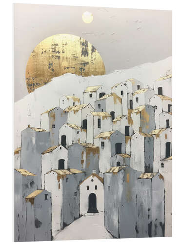 Foam board print Golden Hues