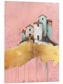 Acrylglasbild Goldenes Dorf