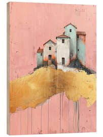 Cuadro de madera Golden Village - DejaReve
