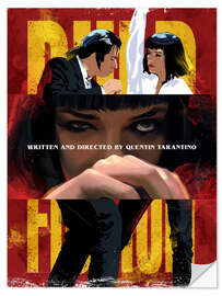 Sticker mural Pulp Fiction Dancing Collage