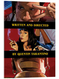 Stampa su vetro acrilico Pulp Fiction Collage