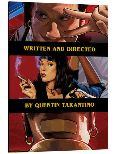 Aluminiumsbilde Pulp Fiction Collage