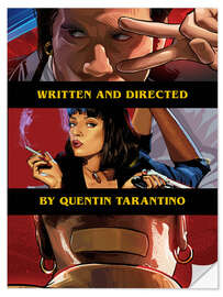 Wandsticker Pulp Fiction Collage