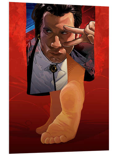 Foam board print Pulp Fiction - Mia's Feet