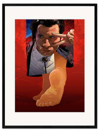 Innrammet kunsttrykk Pulp Fiction - Mia's Feet