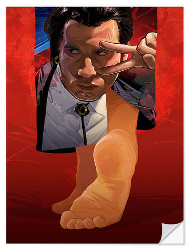 Vinilo para la pared Pulp Fiction - Mia's Feet