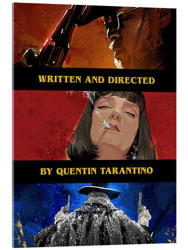 Tableau en verre acrylique Django - Pulp Fiction - Hateful 8