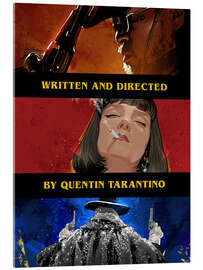 Tableau en verre acrylique Django - Pulp Fiction - Hateful 8 - Nikita Abakumov
