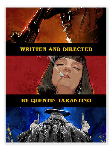 Póster Django - Pulp Fiction - Hateful 8