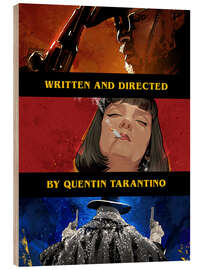 Tableau en bois Django - Pulp Fiction - Hateful 8 - Nikita Abakumov