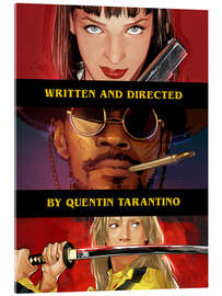 Stampa su vetro acrilico Pulp Fiction - Django - Kill Bill