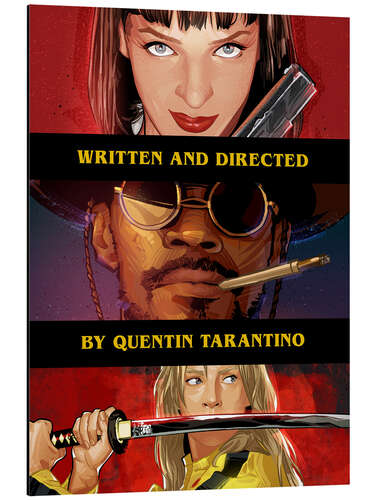 Aluminiumsbilde Pulp Fiction - Django - Kill Bill