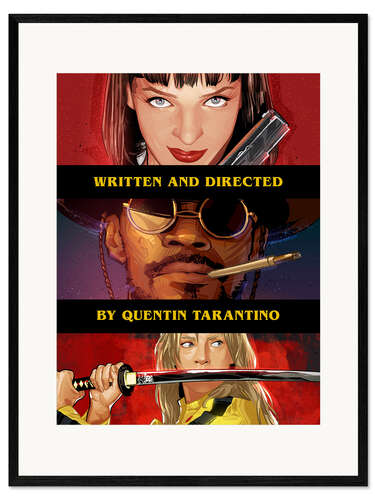 Framed art print Pulp Fiction - Django - Kill Bill